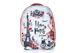 Рюкзак школьный Schoolformat Ergonomic+ 17L, 300×380×180 мм, I Love Paris