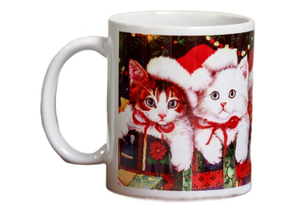 Кружка керамическая с сублимацией Sima-Land, 320 мл, «Чудесной сказки. Котята, подарки» Кружка керамическая с сублимацией Sima-Land, 320 мл, «Чудесной сказки. Котята, подарки»