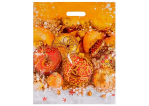 Пакет подарочный полиэтиленовый Sima-Land, 40×50 см, 80 мкм, «Елочный наряд»