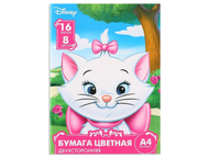 Бумага цветная двусторонняя А4 Disney