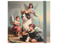 Скетчбук на резинке «Его Величество Кот» Скетчбук на резинке «Его Величество Кот»