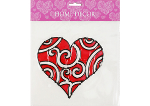 Наклейка декоративная на окно ErichKrause, 14,5×15 см, «Узорное сердце» Наклейка декоративная на окно ErichKrause, 14,5×15 см, «Узорное сердце»