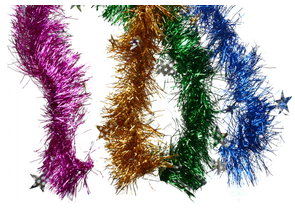 Мишура для елки «Аквамарин», диаметр 8,5 см, 2 м, звезды, ассорти Мишура для елки «Аквамарин», диаметр 8,5 см, 2 м, звезды, ассорти