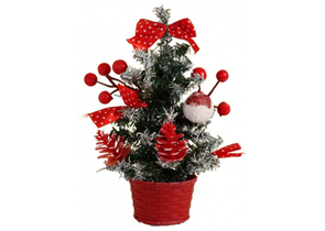 Елка декоративная настольная «Праздничная. Бантик в горох», 10×17 см Елка декоративная настольная «Праздничная. Бантик в горох», 10×17 см