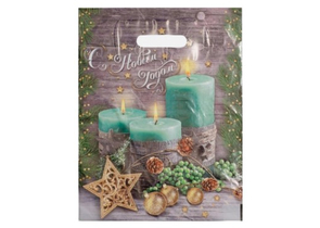 Пакет упаковочный «Интерпак», 30×40 см, 35 мкм, «Святки»