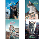 Тетрадь школьная А5, 40 л. на скобе Meshu CatZilla, 145×205 мм, клетка, ассорти