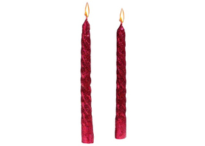 Набор свечей витых Sima-Land, 2 шт., 1,5×15 см, красные Набор свечей витых Sima-Land, 2 шт., 1,5×15 см, красные