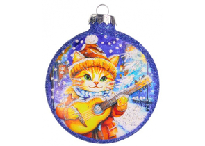 Игрушка елочная «Медальон Музыка зимы», 100×75×20 мм