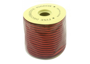 Лента упаковочная капроновая блестящая Golden Gift, 10 см×9 м, «Полоска» красная Лента упаковочная капроновая блестящая Golden Gift, 10 см×9 м, «Полоска» красная