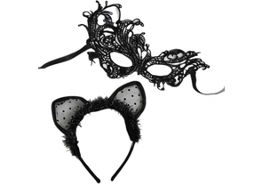 Набор карнавальный «Кошечка» (маска и ушки), 2 предмета Набор карнавальный «Кошечка» (маска и ушки), 2 предмета