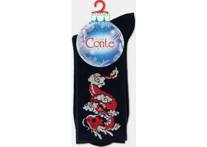 Носки женские Conte Elegant New Year, размер 23-25, темно-синие Носки женские Conte Elegant New Year, размер 23-25, темно-синие