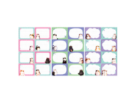 Набор наклеек бумажных Meshu для маркировки школьных принадлежностей Набор наклеек бумажных Meshu для маркировки школьных принадлежностей