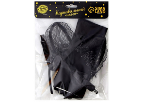 Набор карнавальный «Мяу», 3 предмета (ободок-ушки, перчатки, бабочка), ассорти Набор карнавальный «Мяу», 3 предмета (ободок-ушки, перчатки, бабочка), ассорти