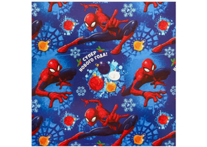 Бумага упаковочная глянцевая Sima-Land, 70×100 см, «Супер нового года! Человек-паук» Бумага упаковочная глянцевая Sima-Land, 70×100 см, «Супер нового года! Человек-паук»
