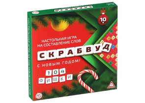 Игра настольная «Скрабвуд. С Новым годом!», 104 фишки, 10+