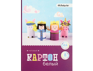 Картон белый односторонний А4 «ПандаРог»