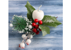 Декор новогодний, 21 см, «Зимнее чудо. Ягодки и хвоя» Декор новогодний, 21 см, «Зимнее чудо. Ягодки и хвоя»